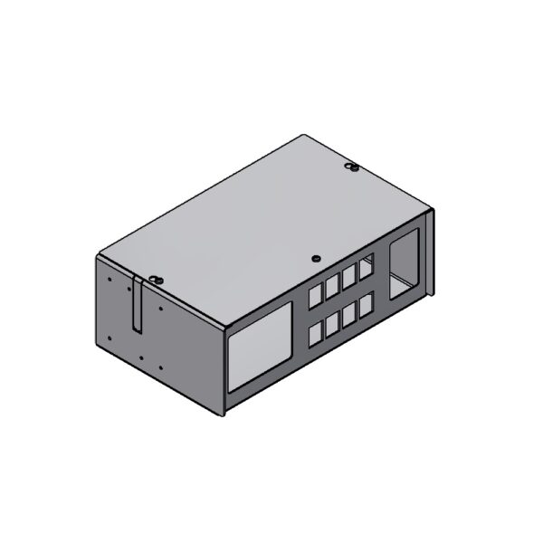 Produktbild MVT 150 083 RAL9016  -  Aufputz Medienverteiler für 8 Keystone (19.4mm Ausschnitt)